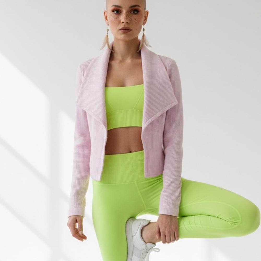 NEW FREE PEOPLE MOVEMENT Pink Mineral wash Jacket SIZE XS/S